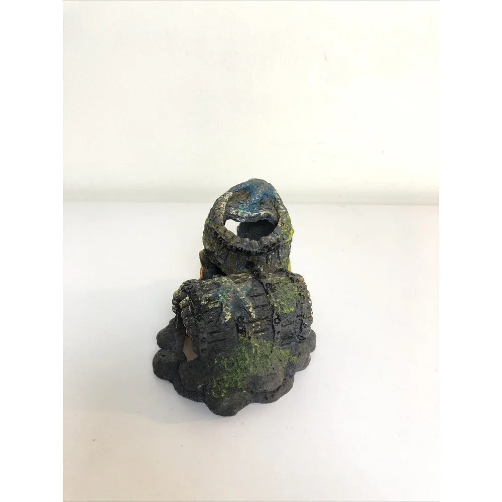 Aquarium Driftwood Log Cave, Barrel Cave and Seashell Decorations Ornaments